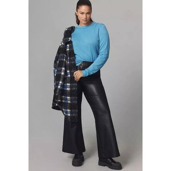 Anthropologie Pilcro Reconstructed Racer Tee Tunic Top Long Sleeve S NWT 280122 - Picture 6 of 12